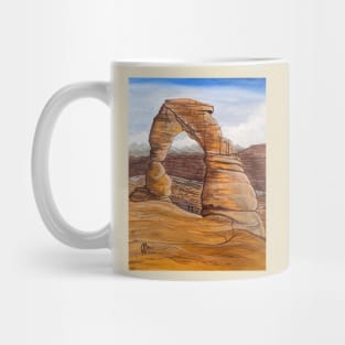 Delicate arch stone formation Mug